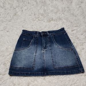 April Jeans Denim Blue Women's Skirt